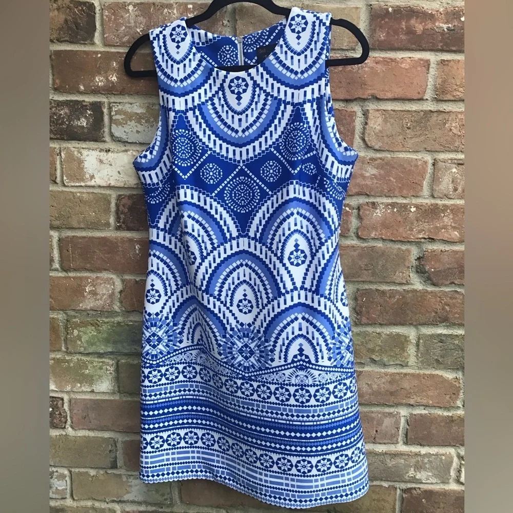 Just Taylor blue printed dress size 12